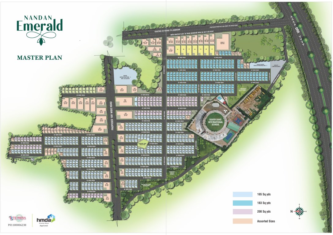  nandan emerald Layout Plan
