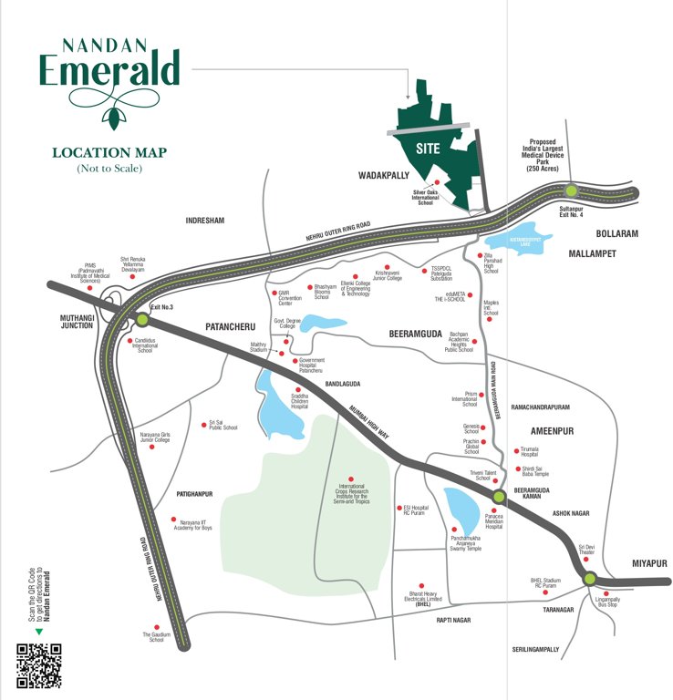  nandan emerald Location Plan