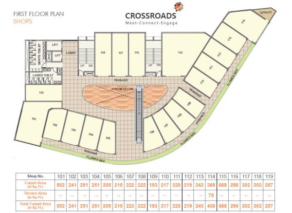  crossroads Crossroads Cluster Plan for 1st Floor