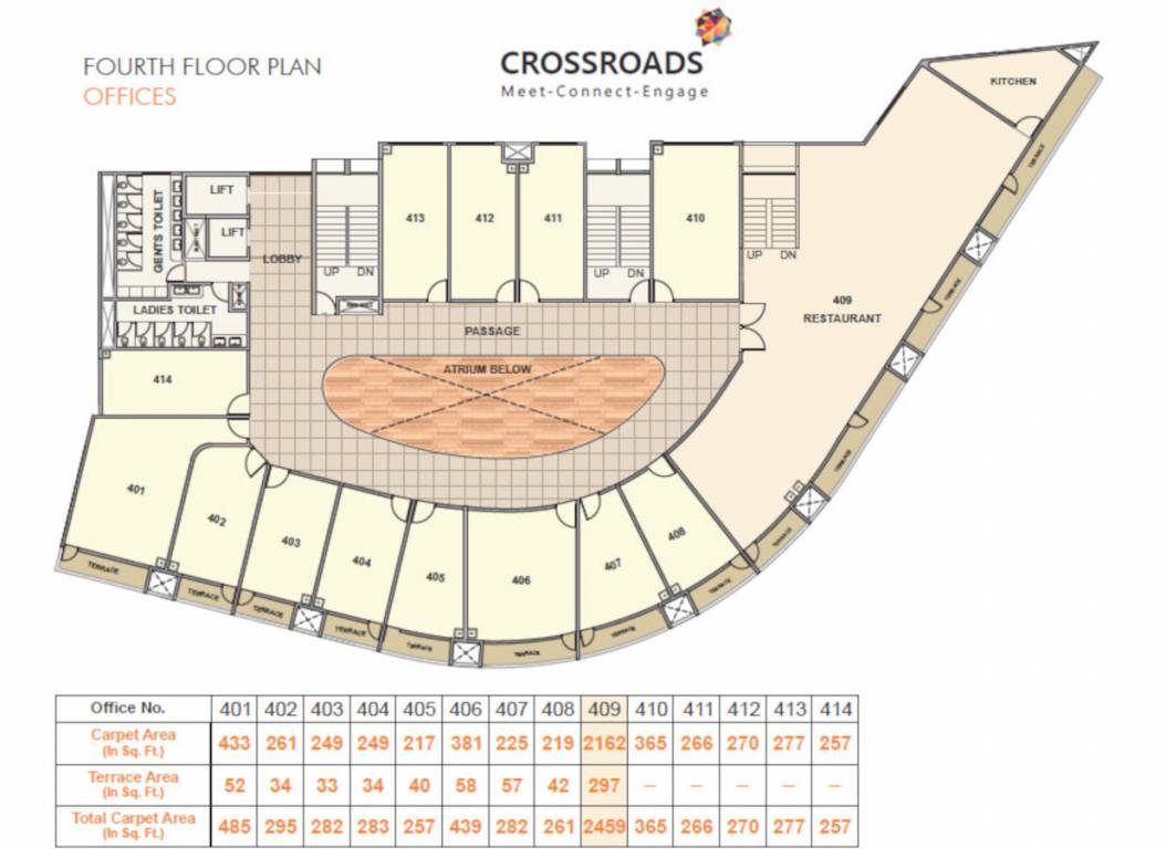  crossroads Crossroads Cluster Plan for 4th Floor