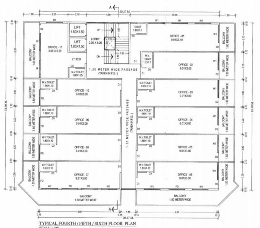  the identity The Identity Cluster Plan from 4th to 7th Floor