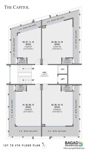  the-capitol The Capitol Cluster Plan from 1st to 14th Floor