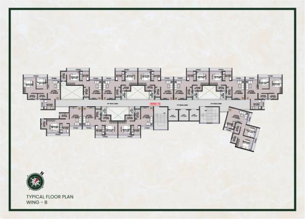  tiara Wing B Cluster Plan for Typical Floor