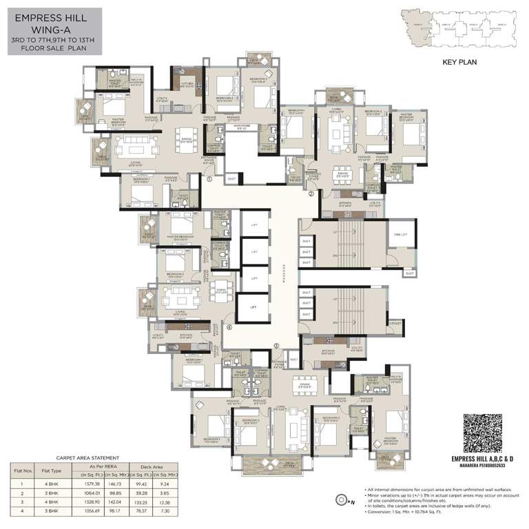  empress hill a b c and d wings Empress Hill A B C And D Wings Cluster Plan