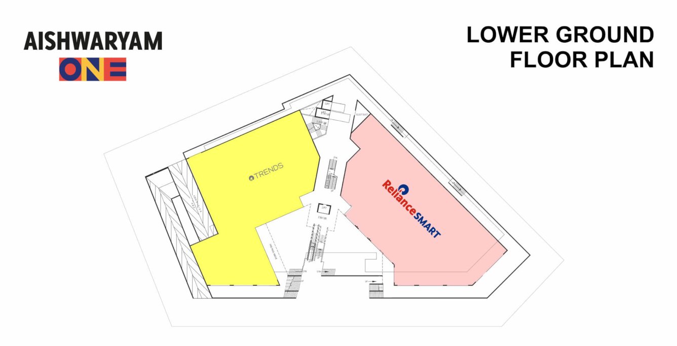  aishwaryam one Aishwaryam One Cluster Plan for Lower ground Floor