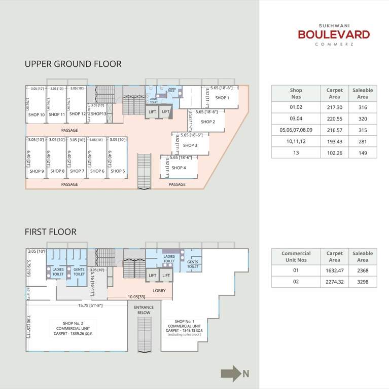  boulevard commerz Sukhwani Boulevard Commerz Cluster Plan from ground to 1st Floor