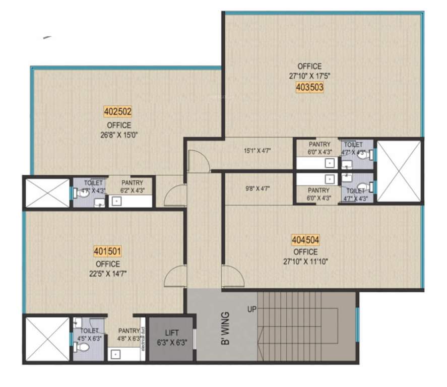  aseem Aseem Cluster Plan From 4th To 5th Floor