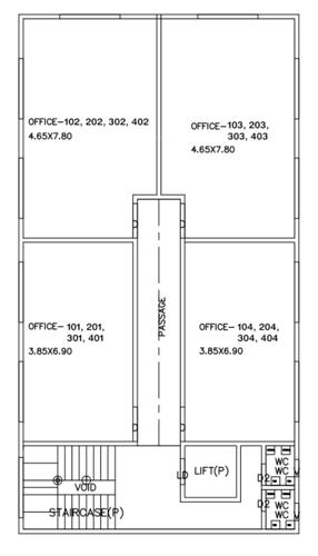  geo-spaces Geo Spaces Cluster Plan From 1st To 4th Floor