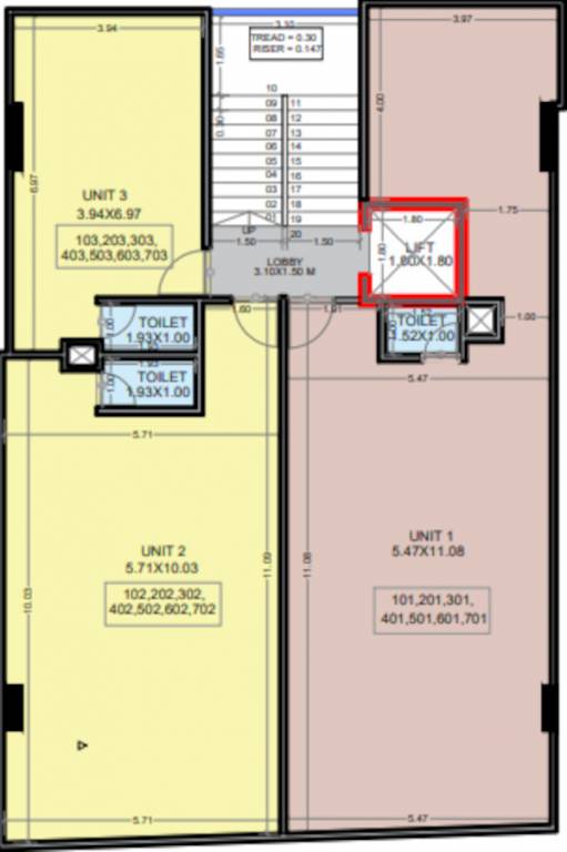  capital one Capital One Cluster Plan For Typical Floor Plan