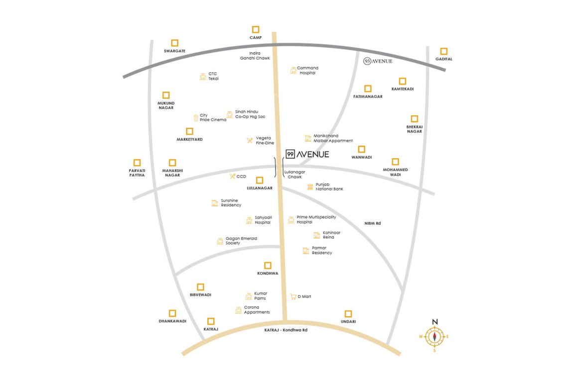  99 avenue Location Plan