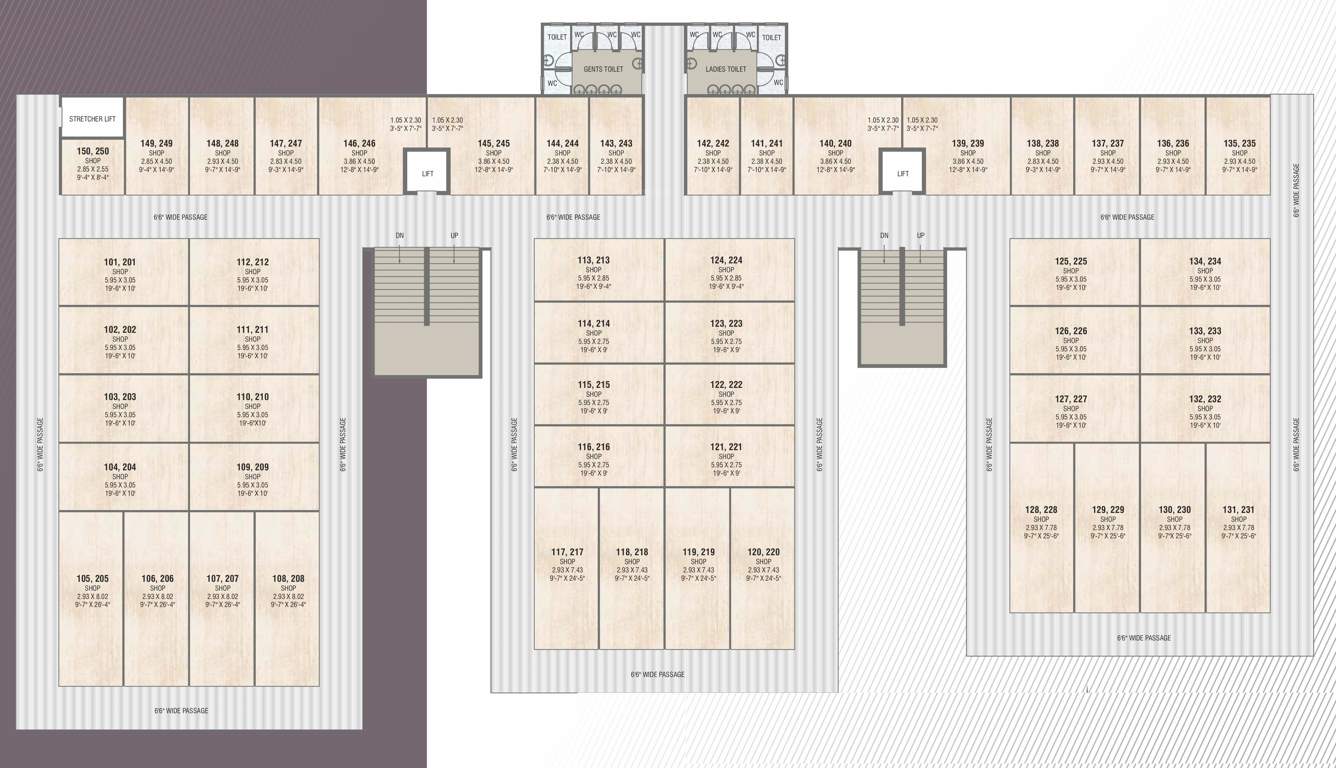  nysa business center Nysa Business Center Cluster Plan From 1st To 2nd Floor