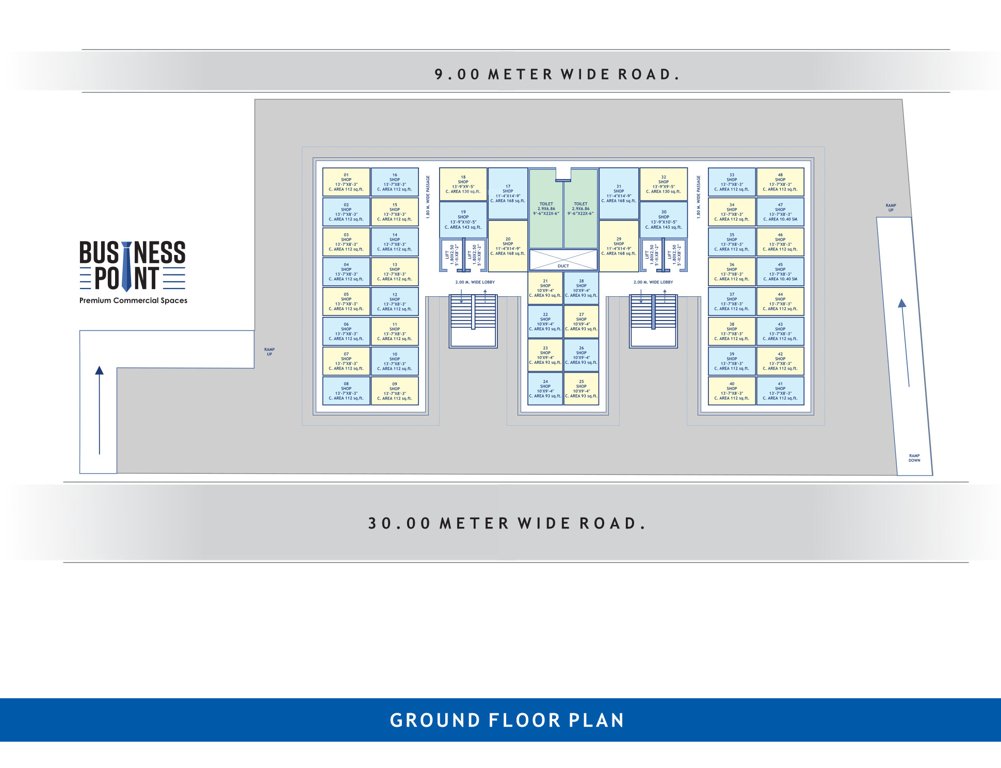  business point Business Point Cluster Plan for ground Floor