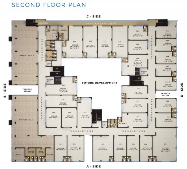  krishna-business-centre Krishna Business Centre Second Floor Cluster Plan