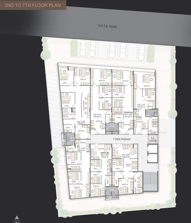  entice 1 Cluster Plan From 2nd To 7th Floor