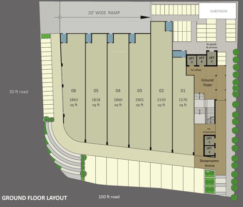  majestic Majestic Cluster Plan for ground Floor