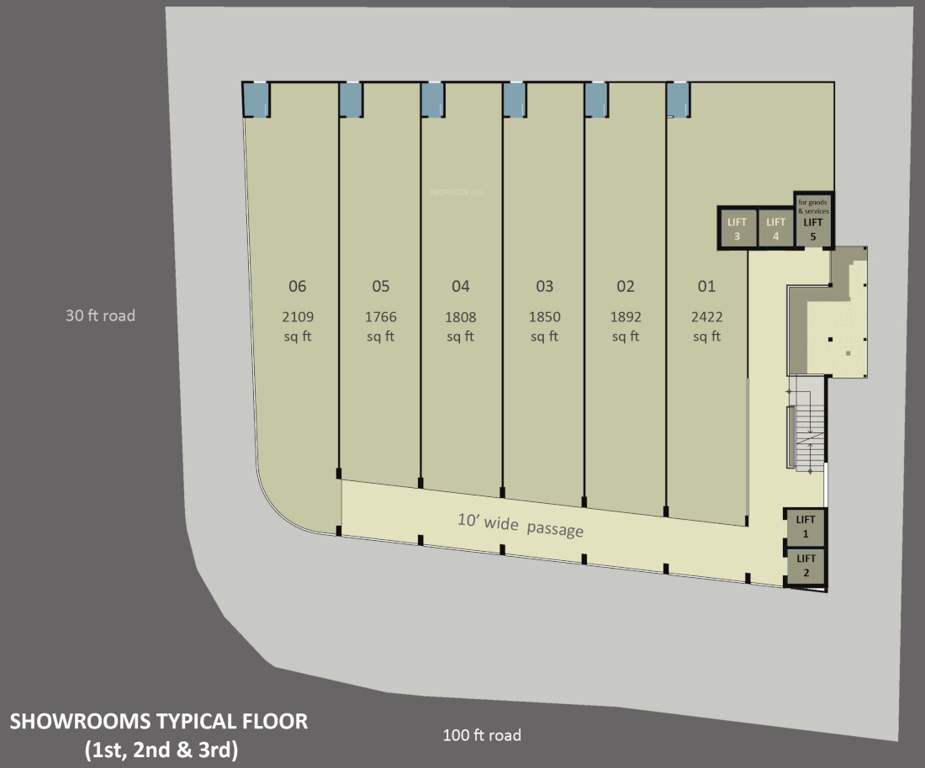  majestic Majestic Cluster Plan from 1st to 3rd Floor