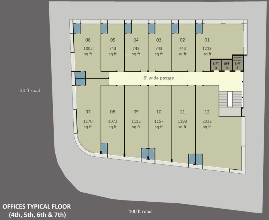  majestic Majestic Cluster Plan from 4th to 7th Floor