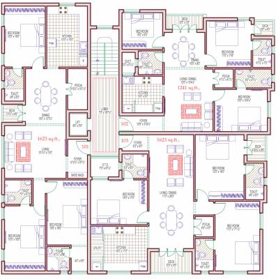  akshayam Akshayam Cluster Plan For Typical Floor Plan