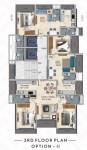  sagar- Hetali Sagar Option I Cluster Plan For 3rd Floor