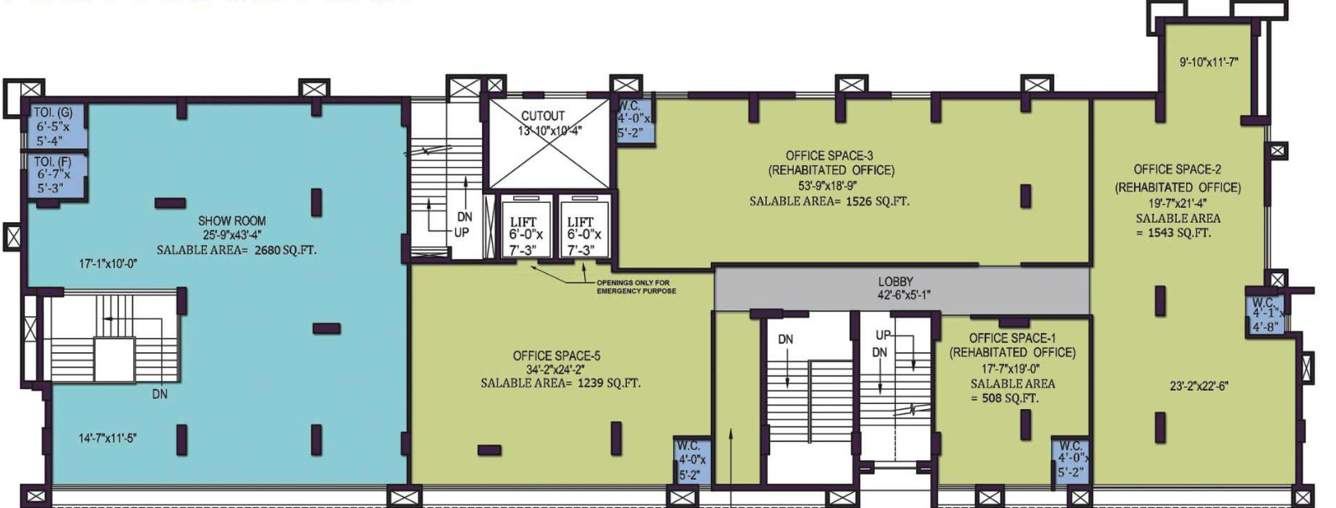  manor the signature Cluster Plan For 1st Floor