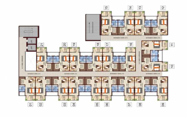  city-square City Square Cluster Plan from 4th to 6th Floor