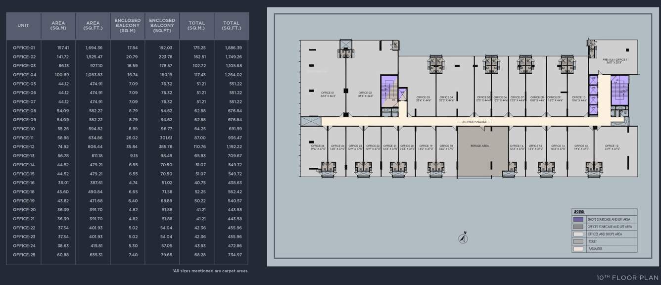  the plarinum towers The Plarinum Towers 10th Floor Cluster Plan