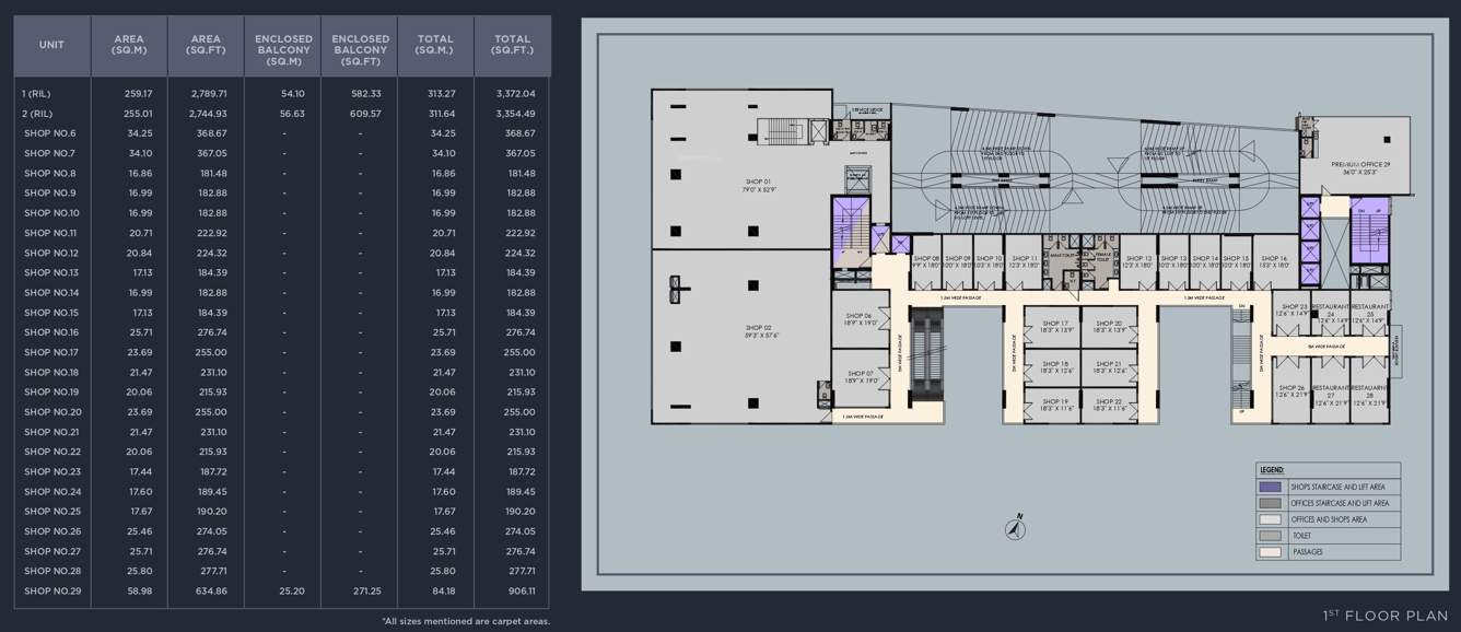  the plarinum towers The Plarinum Towers 1st Floor Cluster Plan