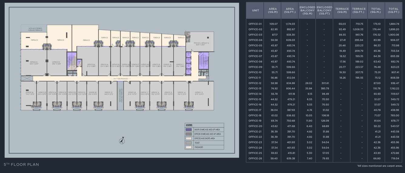  the plarinum towers The Plarinum Towers 5th Floor Cluster Plan