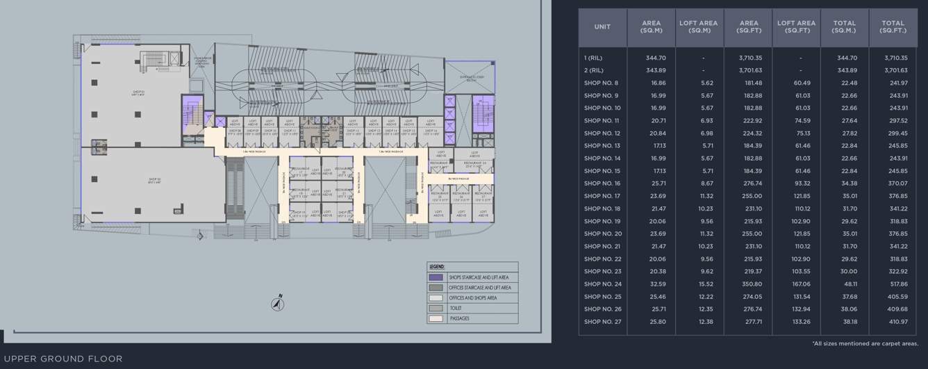  the plarinum towers The Plarinum Towers Upper Ground Cluster Plan