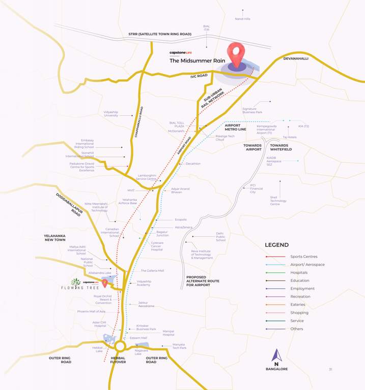  the midsummer rain phase 1 Location Plan