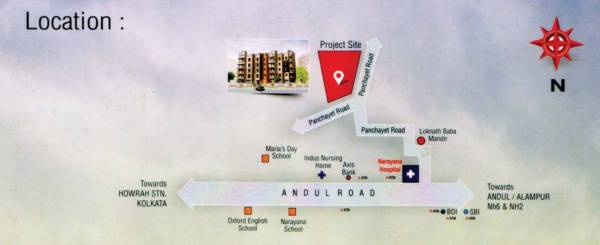  ushajit-apartment Location Plan