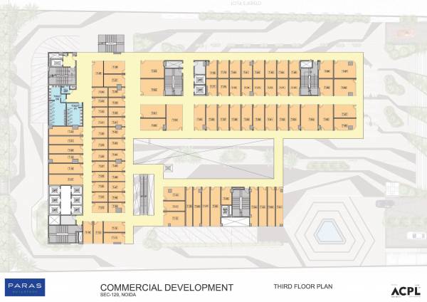 Block 1,2 & 3 Cluster Plan for 3rd Floor paras-avenue Block 1,2 & 3 Cluster Plan for 3rd Floor