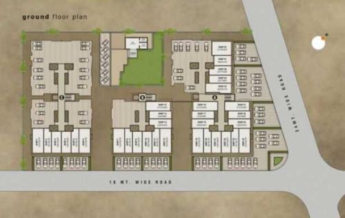  jashkamal-sanvi-residency Block A, B And C Cluster Plan for ground Floor