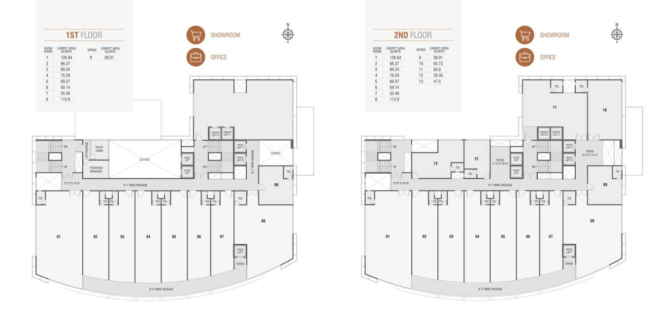  nakshatra Nakshatra Cluster Plan from 1st to 2nd Floor