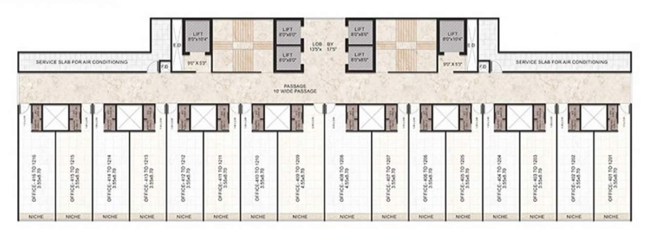  nms icon NMS Icon Cluster Plan From 4th to 6th, 8th To 12th Floor