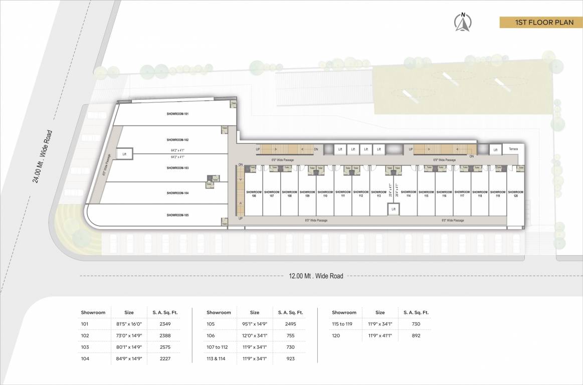  solitaire Ratnanjali Solitaire Cluster Plan for 1st Floor