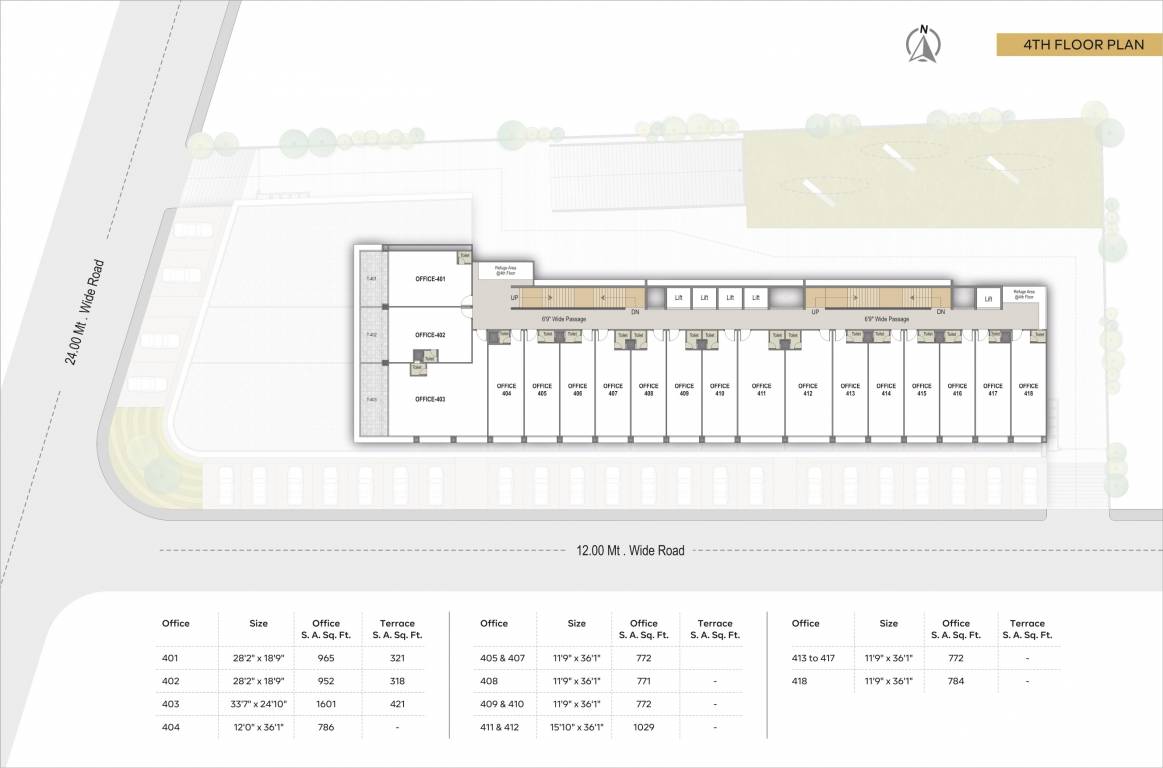  solitaire Ratnanjali Solitaire Cluster Plan for 4th Floor