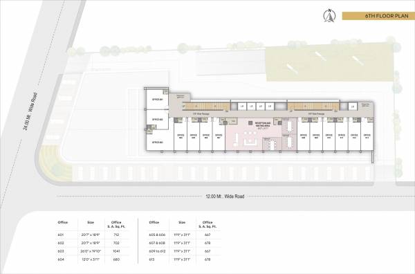  solitaire Ratnanjali Solitaire Cluster Plan for 6th Floor
