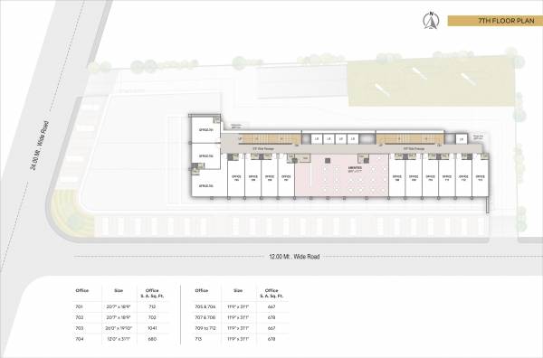 solitaire Ratnanjali Solitaire Cluster Plan for 7th Floor