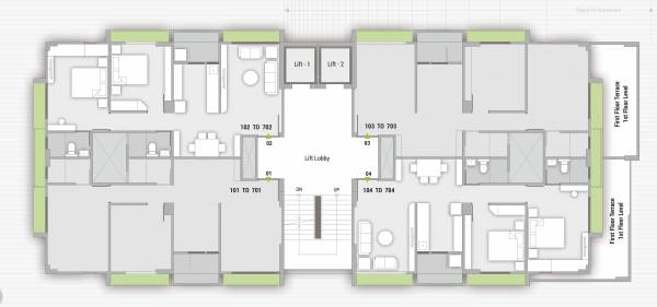  b-entice B Entice Cluster Plan For 1st Floor