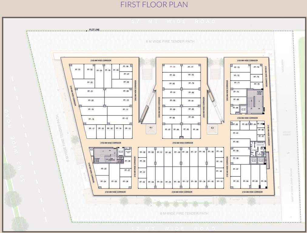  citywalk Karyan Citywalk Cluster Plan for 1st Floor