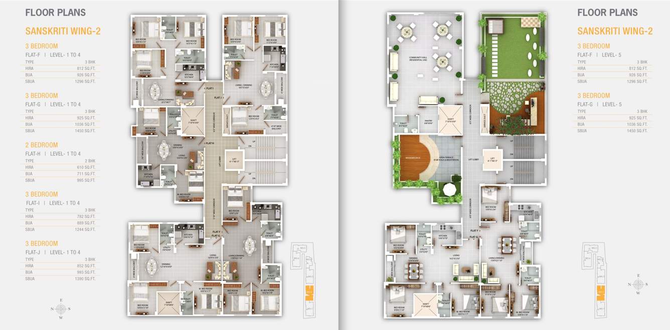  sanskriti Wing 2 Cluster Plan for 1st Floor