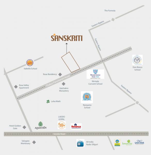  sanskriti Location Plan