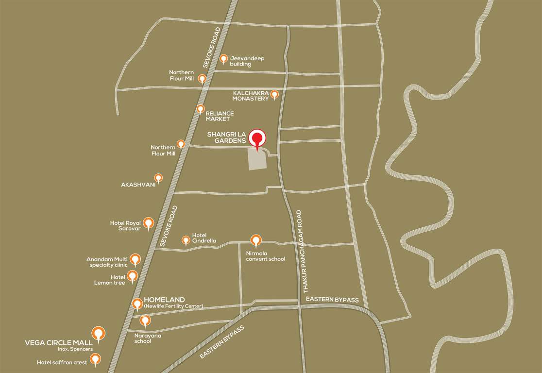  shangri la garden Location Plan