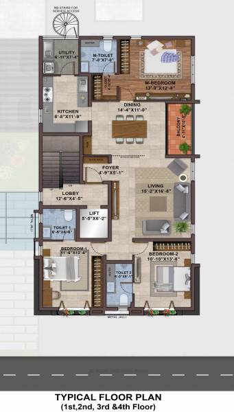  dandey-house Dandey House Typical Cluster Plan