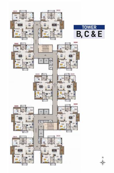  one-orion Block B, C & E Typical Cluster Plan
