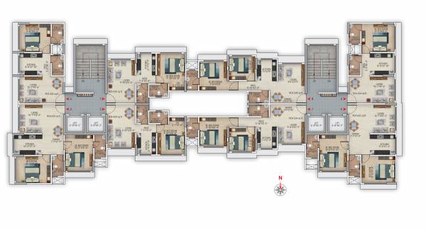  ridhima B Wing Cluster Plan