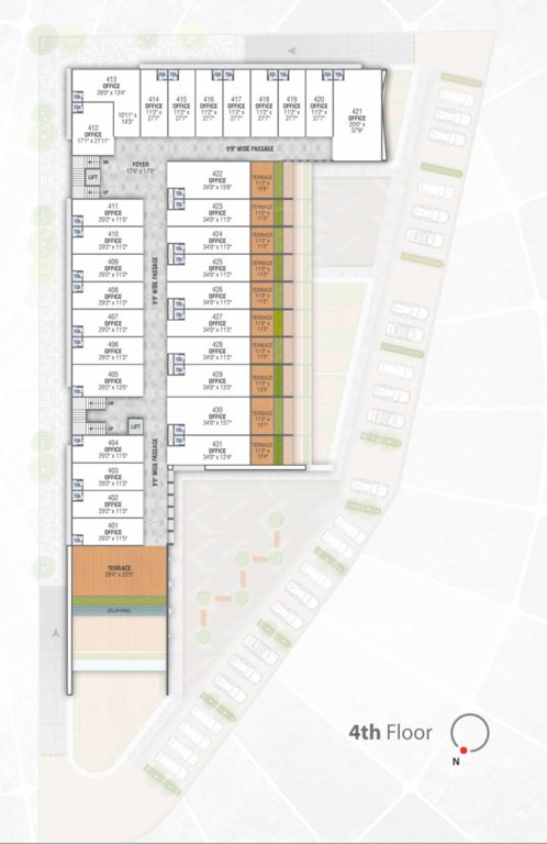  tangent Tangent Cluster Plan for 4th Floor