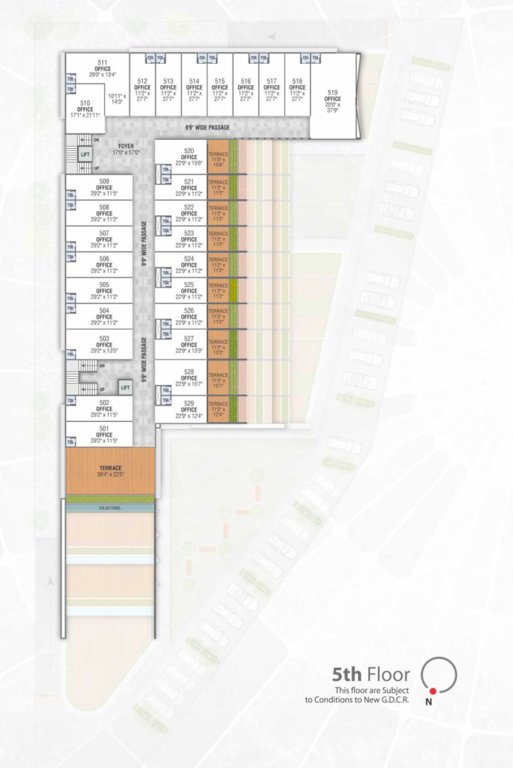  tangent Tangent Cluster Plan for 5th Floor