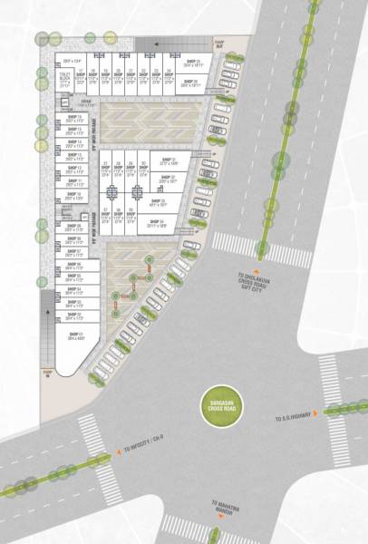  tangent Tangent Ground Floor Cluster Plan
